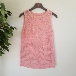 ⭐ 3/$20 Lou & Grey Pink Knit Tank Top Sz M